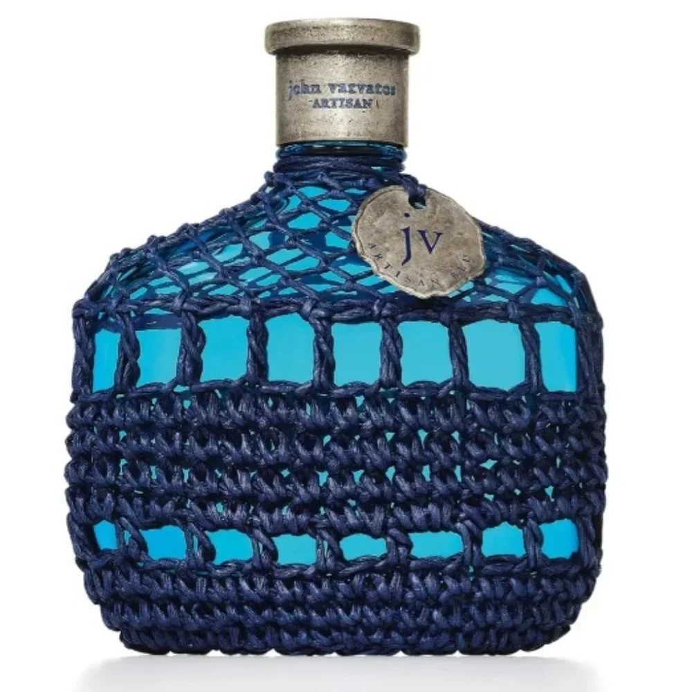 John Varvatos Artisan Blue EDT,Citrus Spicy Woody Mandarin-Travel 15ml,0.5oz-NEW